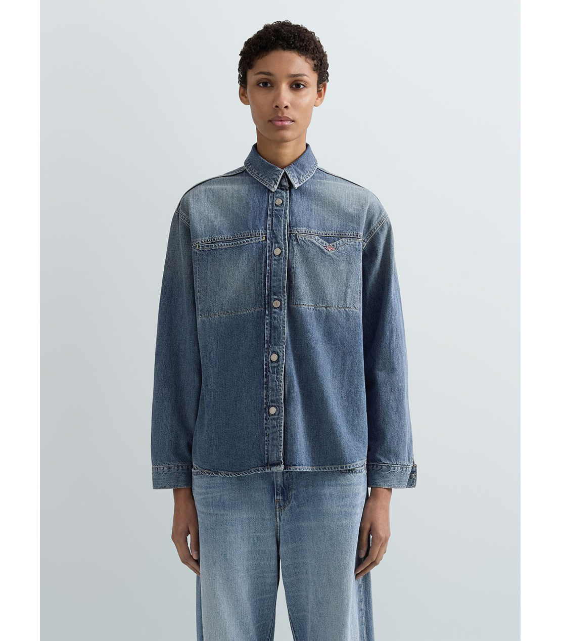 インディゴデニムシャツジャケット 詳細画像 ブルー 1